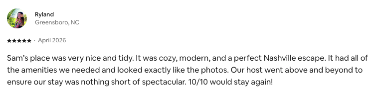 Guest review