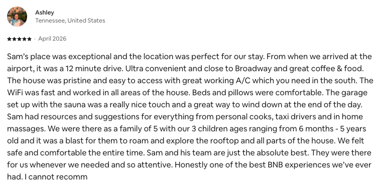 Guest review