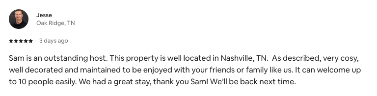 Guest review